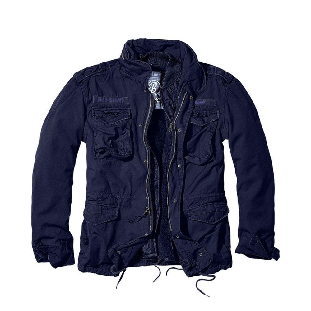 Build Your Brand Mens M65 Giant Jacket / Navy